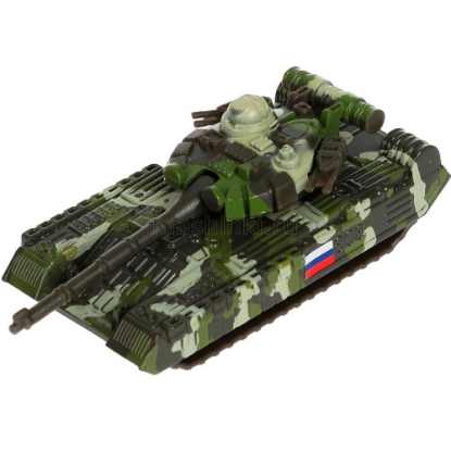 Изображение ТЕХНОПАРК Военная техника 7,5 см (Т-90+БТР-80) металл. камуфляж