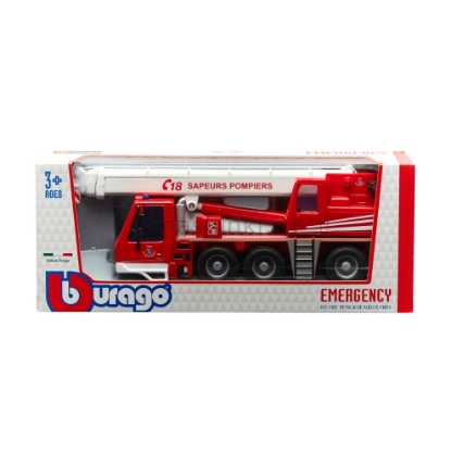 Изображение BBURAGO 1/50 Автокран пожарный Emergency red/красный