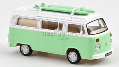 Изображение NOREV JET CAR 1/43 VW T2 Combi Camper Van доски для серфинга 1973 green