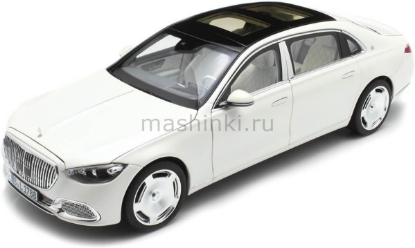 Изображение NOREV 1/18 MERCEDES-MAYBACH 1:18 Mercedes-Maybach S 680 4MATIC 2021 diamond white