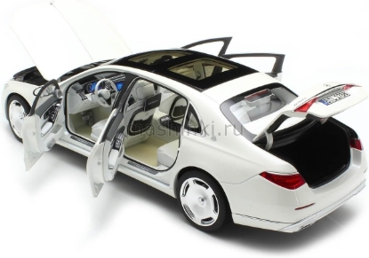 Изображение NOREV 1/18 MERCEDES-MAYBACH 1:18 Mercedes-Maybach S 680 4MATIC 2021 diamond white