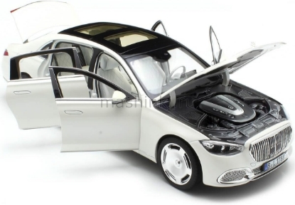 Изображение NOREV 1/18 MERCEDES-MAYBACH 1:18 Mercedes-Maybach S 680 4MATIC 2021 diamond white