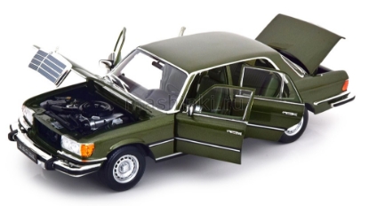 Изображение NOREV 1/18 MERCEDES-BENZ 350 SE W116 US-Version 1973 darkgreen-metallic