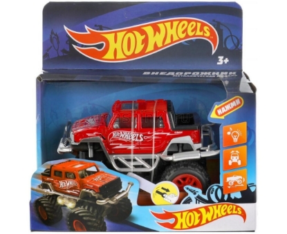 Изображение HOT WHEELS ТП Джип (свет, звук) 11 см красный
