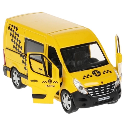 Изображение ТЕХНОПАРК RENAULT Мaster такси 14 см желтый
