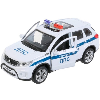 Изображение ТЕХНОПАРК SUZUKI Vitara Полиция 12 см (свет, звук) белый
