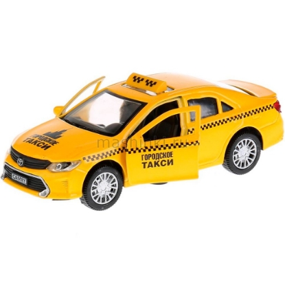 Изображение ТЕХНОПАРК TOYOTA Camry такси 12 см желтый