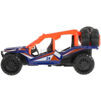 Изображение ТЕХНОПАРК Багги Автоспорт 12 см оранж-синий