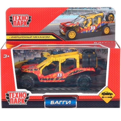 Изображение ТЕХНОПАРК Багги Автоспорт 12 см красный