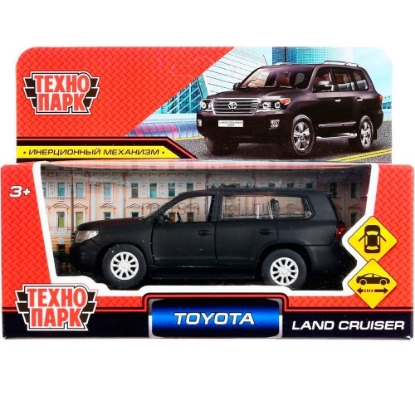 Изображение ТЕХНОПАРК TOYOTA Land Cruiser 12 см матовый черный