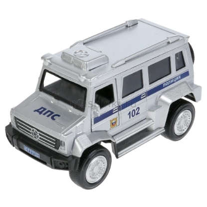 Изображение ТЕХНОПАРК Бронеавтомобиль Полиция 12 см (свет, звук) серебристый
