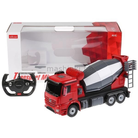 Изображение R/C RASTAR 1/24 Бетономешалка р/у красный