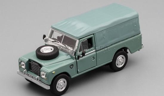 Изображение CARARAMA 1/43 LAND ROVER Series 109 с тентом grey green
