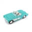 Изображение MAISTO 1/24 CHEVROLET Corvette Turquoise 1957 цвет blue/голубой