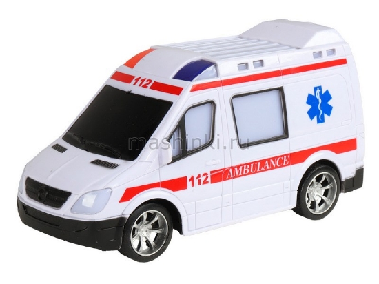 Изображение R/C AUTODRIVE 1/18 Скорая помощь р/у СЛУЖБА СПАСЕНИЯ свет