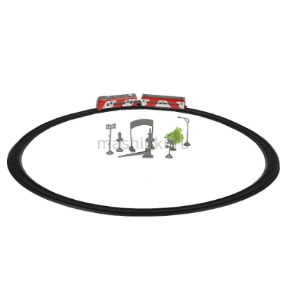 Изображение Ж/Д ИГРАЕМ ВМЕСТЕ Железная дорога Ласточка РЖД (свет, звук) 17 деталей 280 см