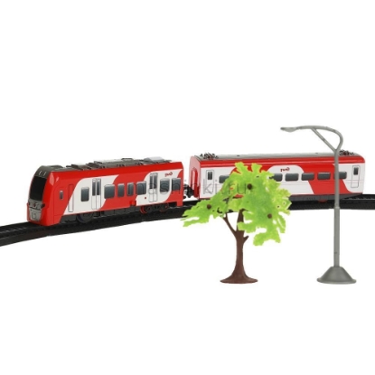 Изображение Ж/Д ИГРАЕМ ВМЕСТЕ Железная дорога Ласточка РЖД (свет, звук) 17 деталей 280 см