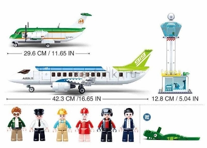 Изображение Конструктор SLUBAN Аэропорт с фигурками 731 деталей