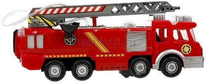 Изображение ТЕХНОДРАЙВ Машина пожарная лестница (свет, звук, вода) пластм. красный
