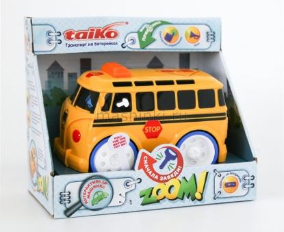Изображение TAIKO Zoom! Интерактивный Школьный автобус (свет, сенсоры) желтый