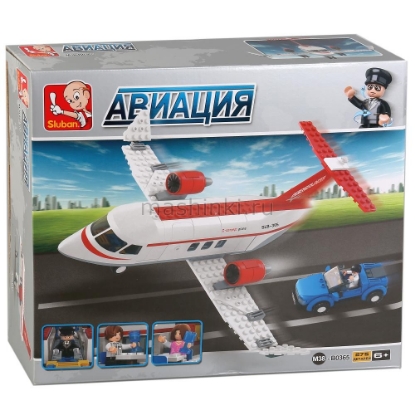 Изображение Конструктор SLUBAN Самолет с фигурками 275 деталей