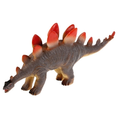 Изображение Пластизоль ИГРАЕМ ВМЕСТЕ Динозавр стегозавр-1 45х9х20 см темный