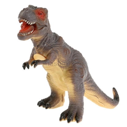 Изображение Пластизоль ИГРАЕМ ВМЕСТЕ Динозавр Тираннозавр 32х11х23 см серый