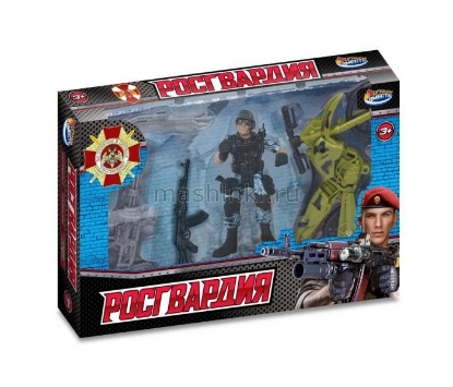 Изображение ИГРАЕМ ВМЕСТЕ Набор солдатиков (оружие, мотоцикл) РОСГВАРДИЯ