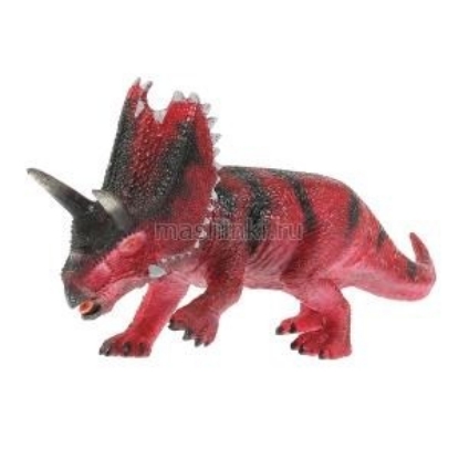 Изображение Пластизоль ИГРАЕМ ВМЕСТЕ Динозавр Трицераптор 26х8,5х13,5 см