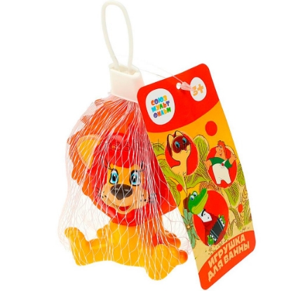 Изображение Пластизоль КАПИТОШКА Игр. д/ванны Львенок СОЮЗМУЛЬТФИЛЬМ желтый-оранжевый