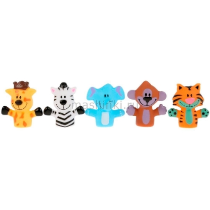 Изображение Пластизоль КАПИТОШКА Игр. д/ванны Пальчиковый театр ЗООПАРК