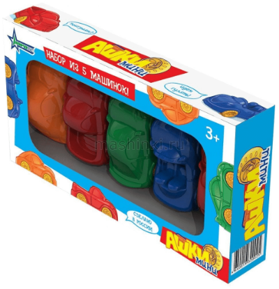 Изображение НОРДПЛАСТ Машинки Ашки мини 5 шт