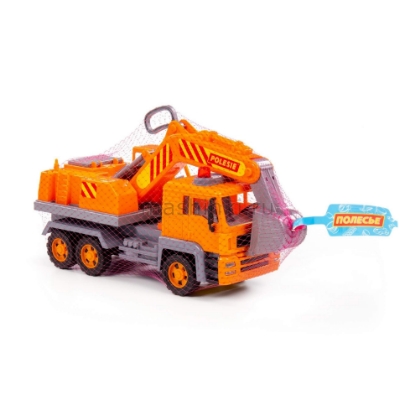 Изображение ПОЛЕСЬЕ Экскаватор-грузовик №2 инерц. оранжевый