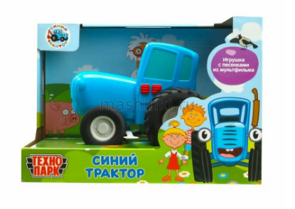Изображение ТЕХНОПАРК СИНИЙ ТРАКТОР 15 см (свет, звук) пластм. синий откр. коробка