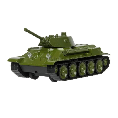 Изображение ТЕХНОПАРК Танк T-34 12 см (свет, звук) металл. хаки