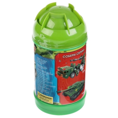 Изображение Конструктор ГОРОД МАСТЕРОВ Зенитно-ракетный комплекс 127 деталей в банке