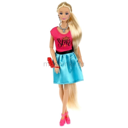 Изображение Кукла СОФИЯ Модница 29 см в примерочной с аксессуарами руки, ноги сгиб.