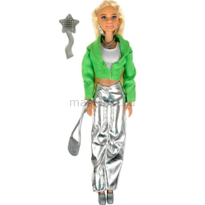 Изображение Кукла СОФИЯ Модница 29 см на прогулке с расческой руки, ноги сгиб.