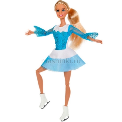Изображение Кукла СОФИЯ Модница 29 см на коньках (руки-ноги сгибаются, расческа)