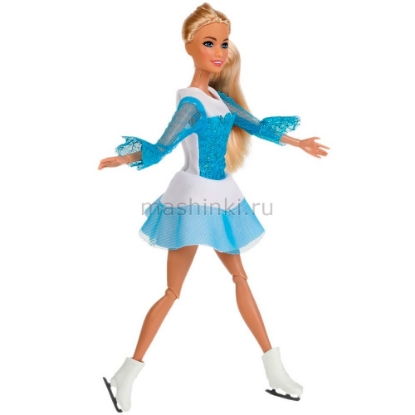 Изображение Кукла СОФИЯ Модница 29 см на коньках (руки-ноги сгибаются, расческа)