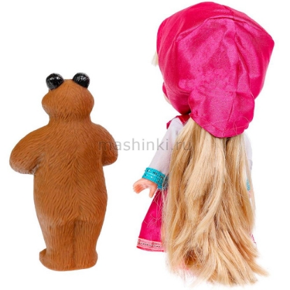 Изображение Кукла КАРАПУЗ Маша и Медведь 15 см озвучка