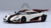 Изображение AUTOART 1/64 KOENIGSEEGG One pebble white/carbon black/red accents