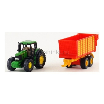 Изображение SIKU 1/64 Трактор с прицепом