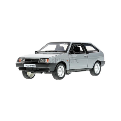 Изображение ТЕХНОПАРК 1/24 ВАЗ-2108 LADA 16,7 см (свет, звук) инерц. серый