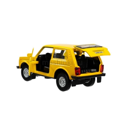 Изображение ТЕХНОПАРК LADA 4x4 (ВАЗ-2121 НИВА) 12 см желтый
