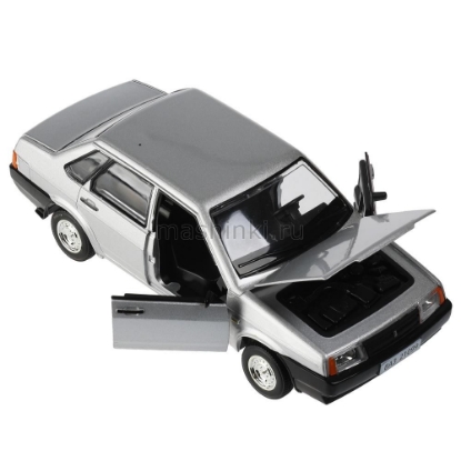 Изображение ТЕХНОПАРК 1/24 ВАЗ-21099 LADA Спутник 18,5 см (свет, звук) серый