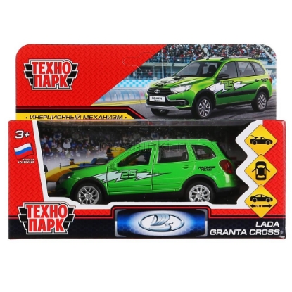Изображение ТЕХНОПАРК LADA Granta Cross универсал 2019 Спорт 12 см зеленый