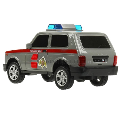 Изображение ТЕХНОПАРК LADA 4x4 Urban Росгвардия 19,5 см (свет, звук) пластм. серый откр. коробка