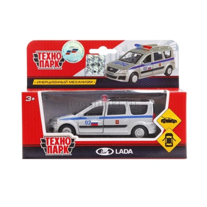 Изображение ТЕХНОПАРК LADA Largus Полиция 12 см серебристый