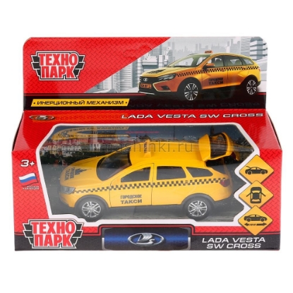 Изображение ТЕХНОПАРК LADA Vesta SW Cross такси 12 см желтый